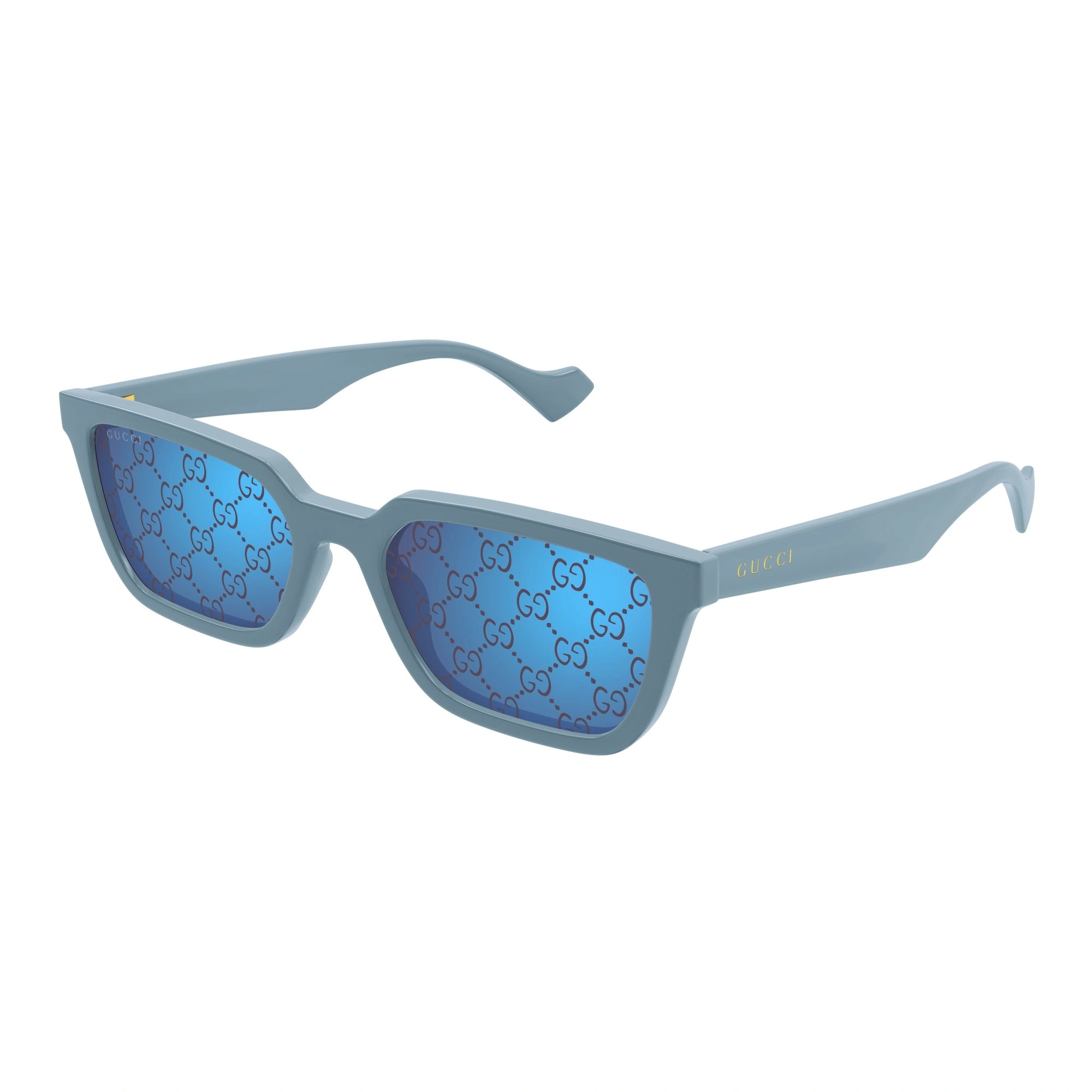 Gucci Sunglasses GG1539S 003 55mm Light Blue / Blue Violet  display picture 2