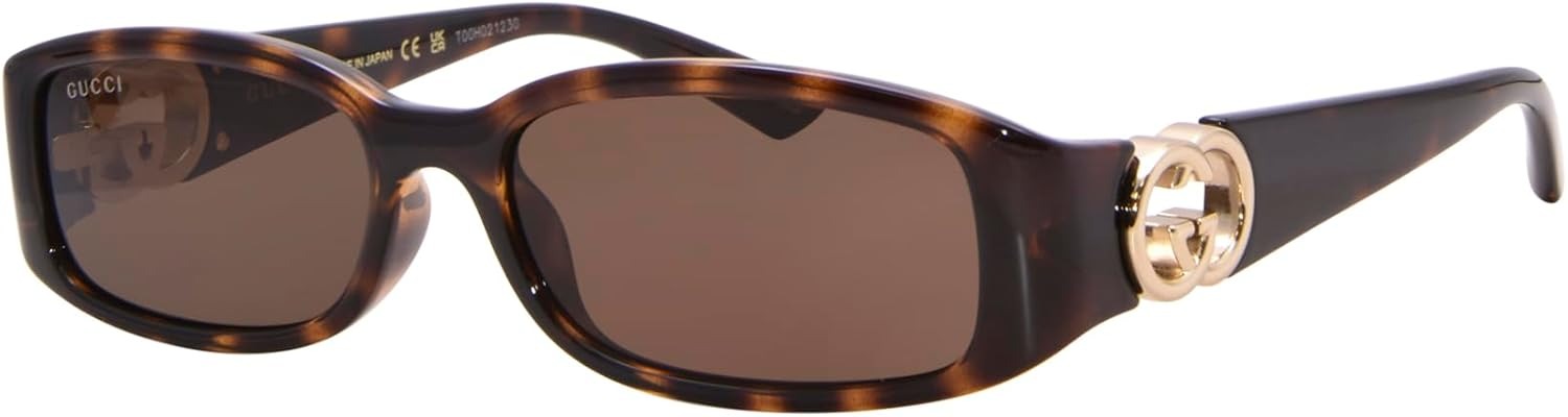 Gucci Sunglasses GG1661S 002 54mm Havana / Brown Lens