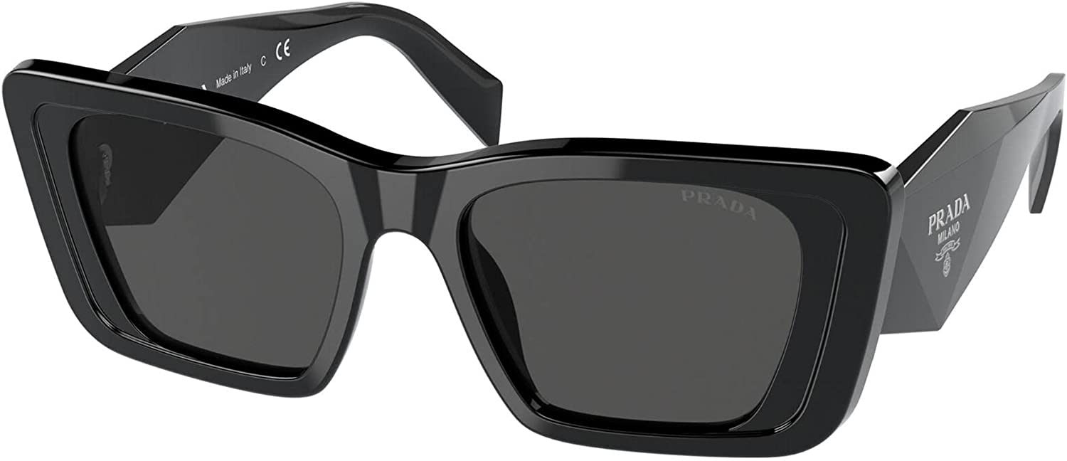 Prada Sunglasses PR08YS 1AB5S0 51mm Black / Dark Grey Lens  display picture 2
