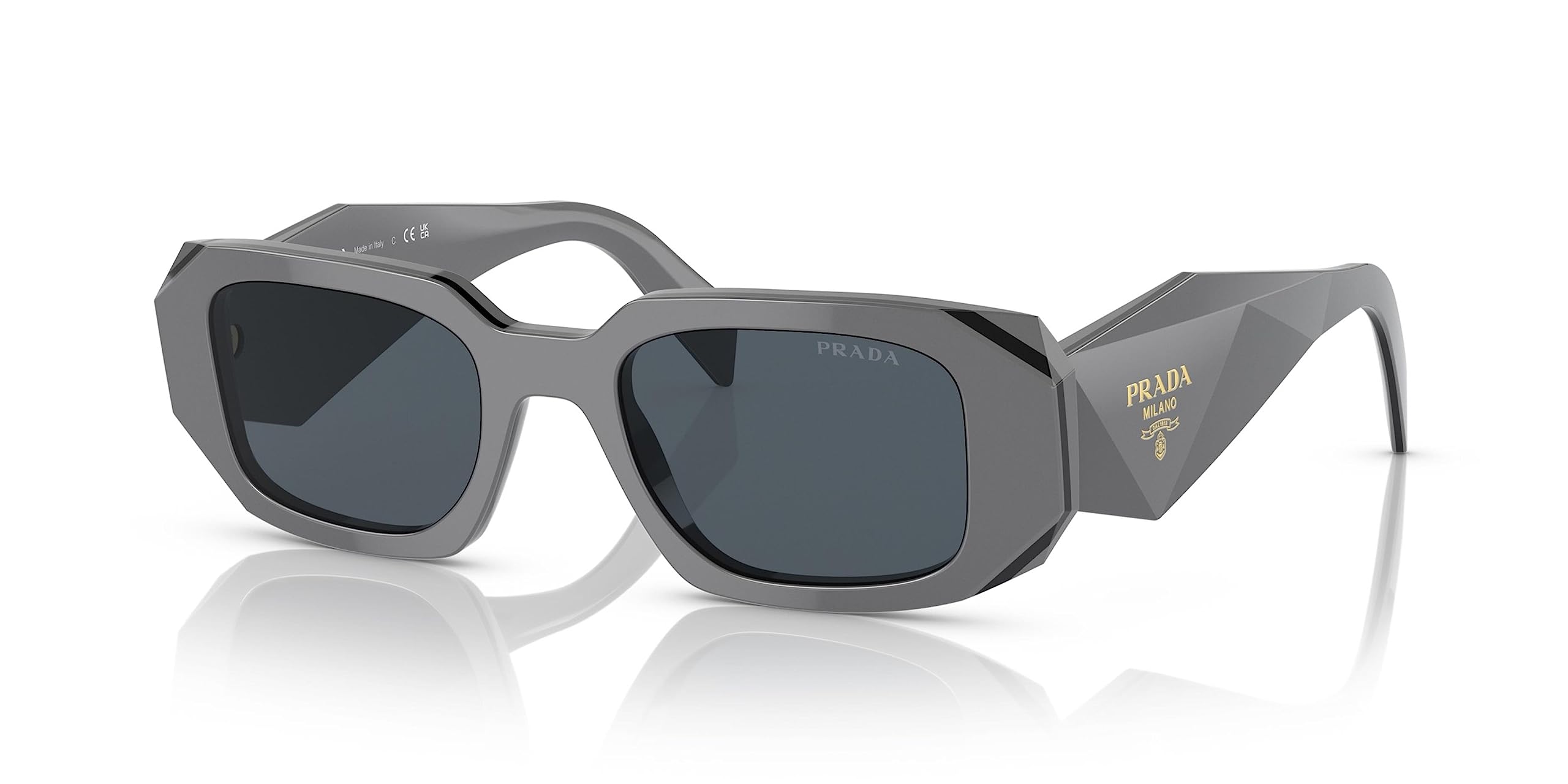 Prada Sunglasses PR17WS 11N09T 49mm Marble Black / Dark Grey  display picture 2
