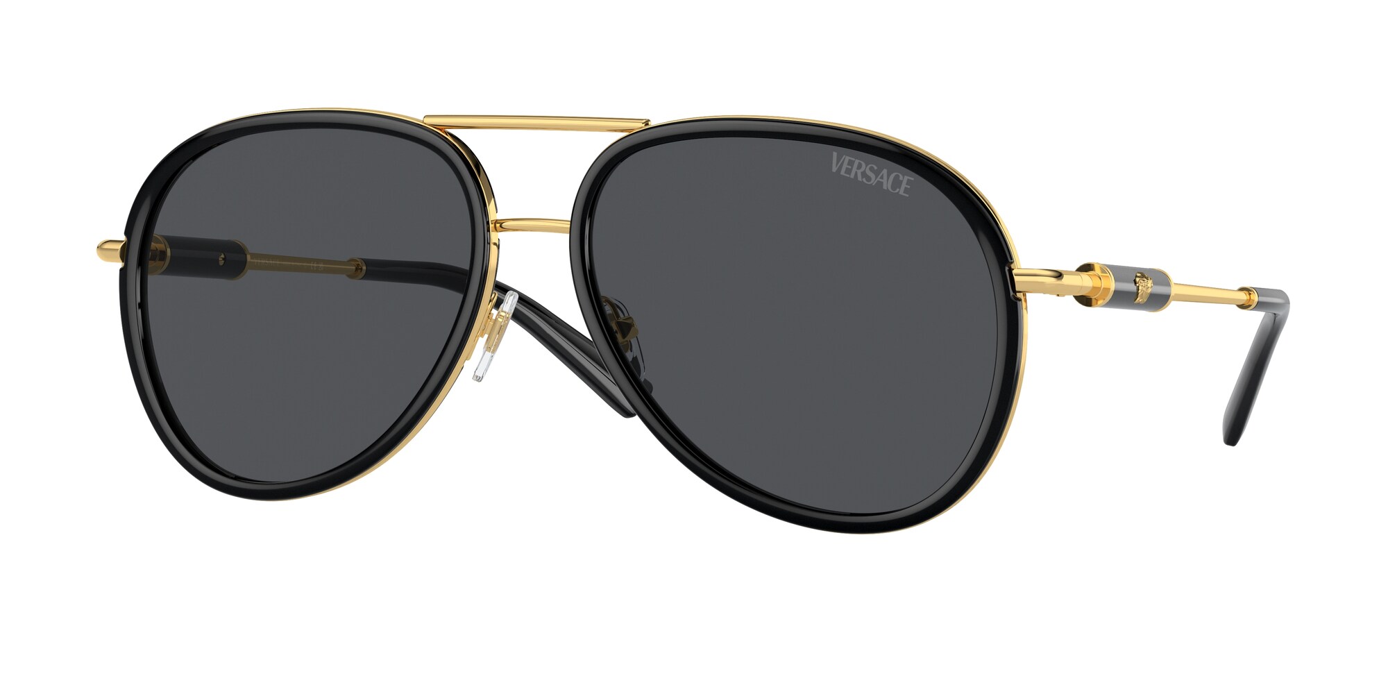 Versace Sunglasses VE2260 100287 60mm Black / Dark Grey Lens  display picture 2
