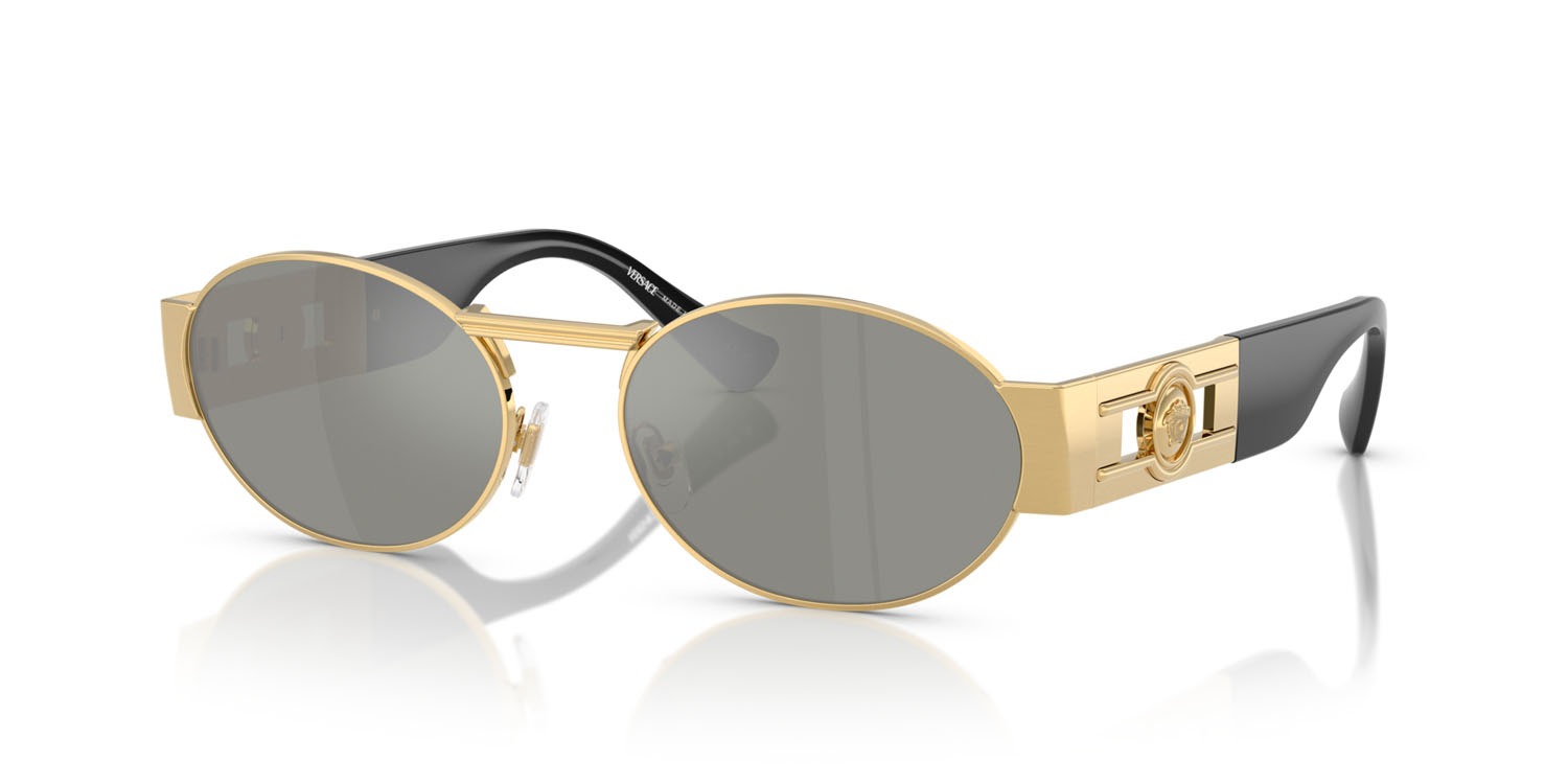 Versace Sunglasses VE2264 100230 56mm Gold / Green Mirror  display picture 3