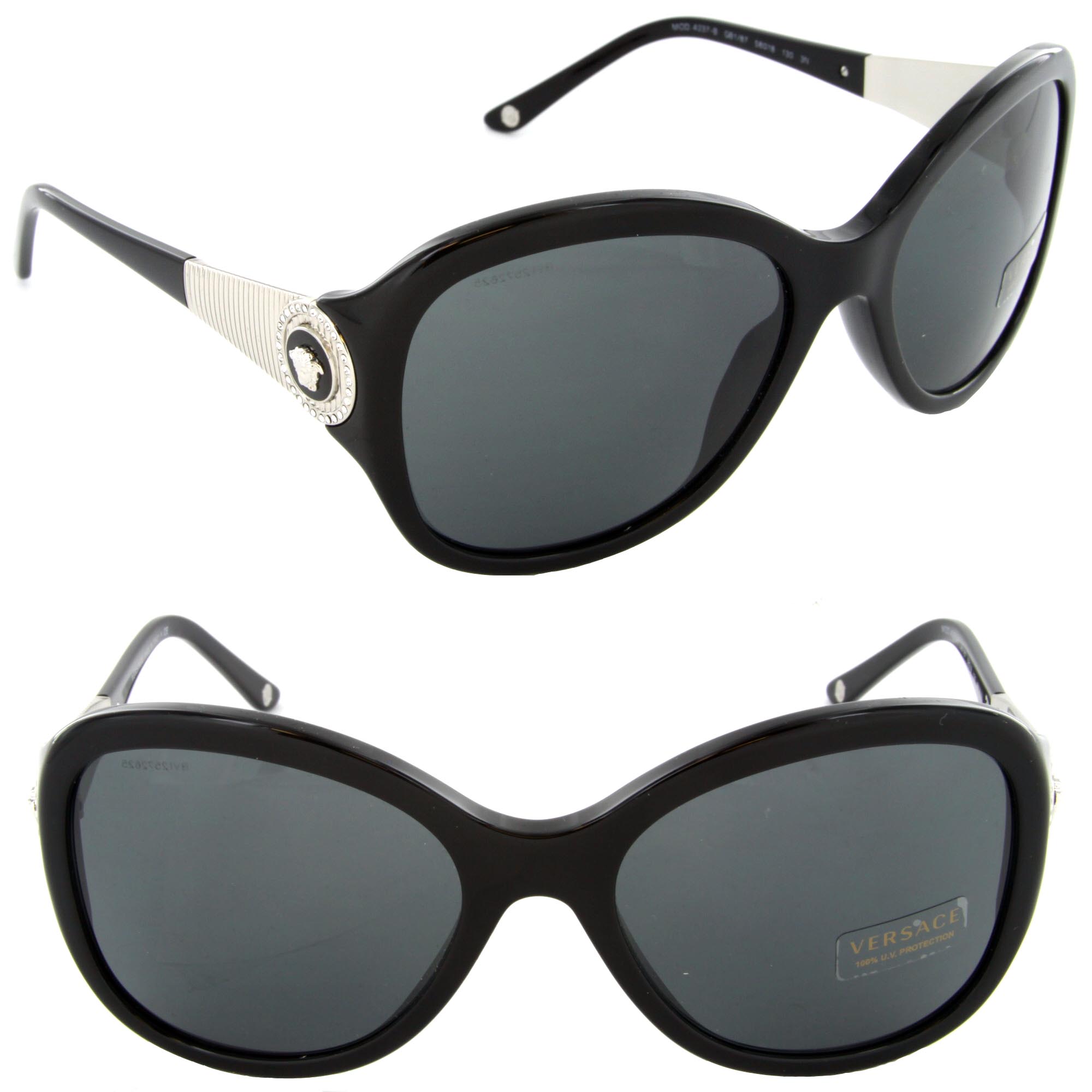 VERSACE Sunglasses VE 4237B GB1/87 Black / Gray Lens