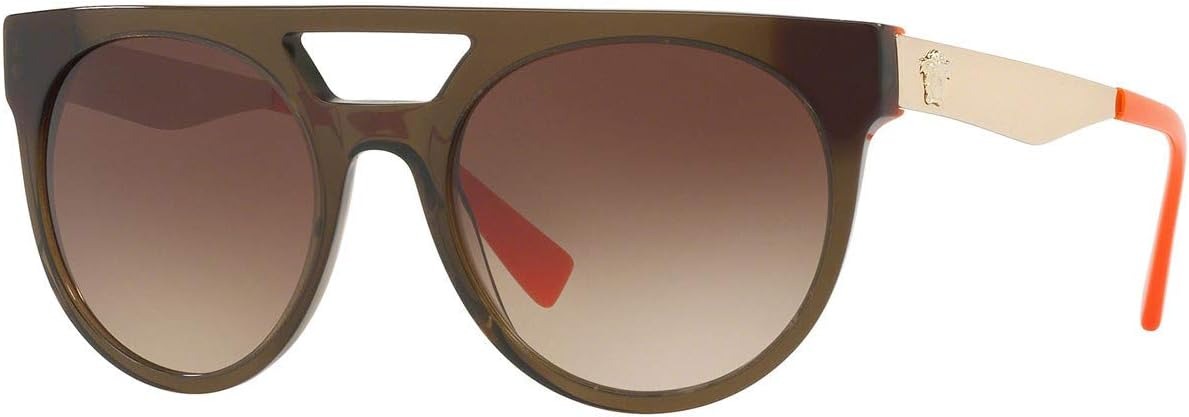 Versace Sunglasses VE4339 523513 55mm Transparent Green -Orange/Brown Gradient