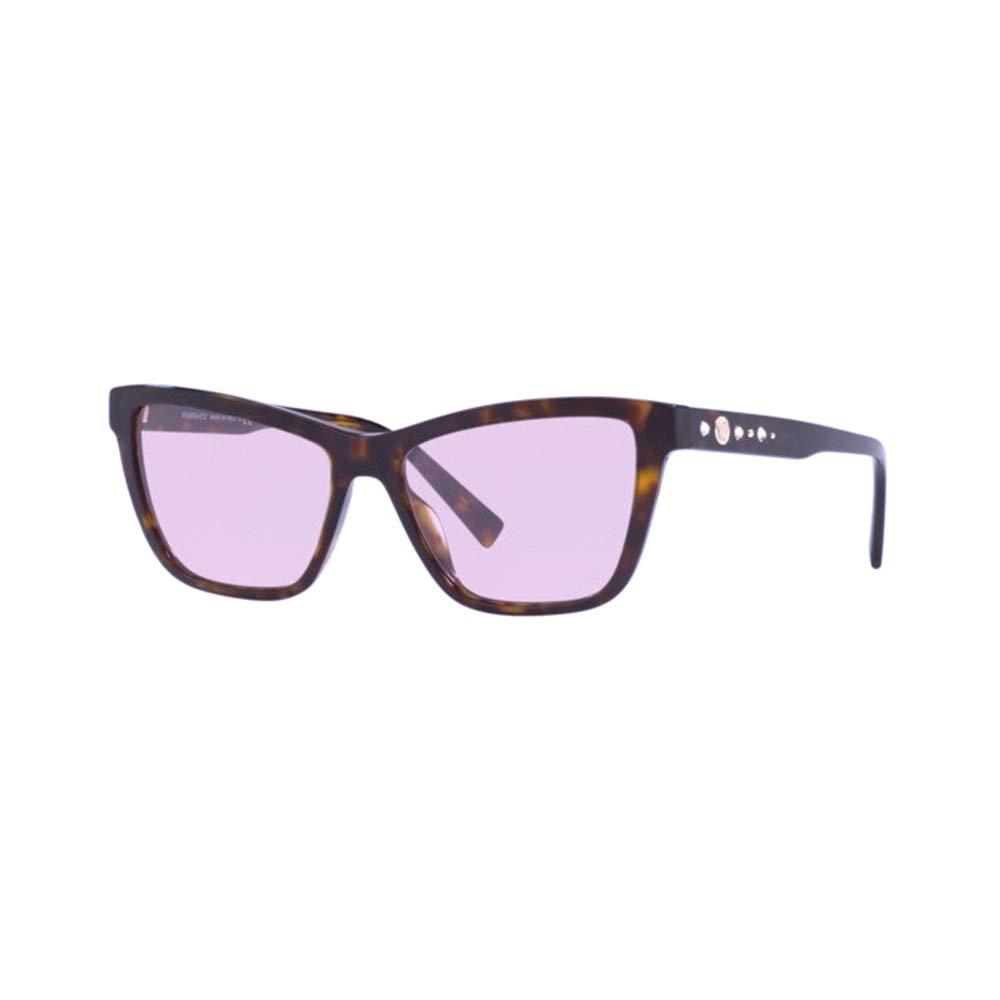 Versace Sunglasses VE4354B 1085 55mm Dark Havana / Pink Lens
