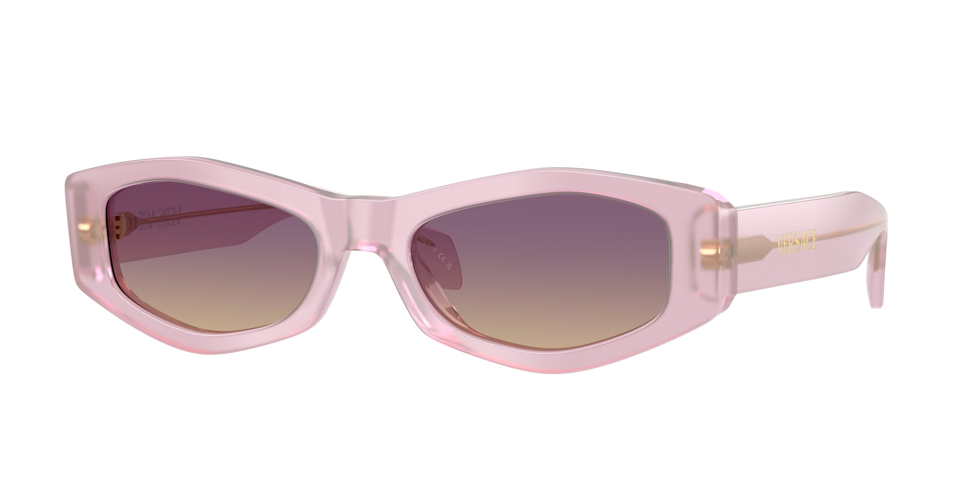 Versace Sunglasses VE4487 551370 54mm Opal Lilac / Yellow Gradient Violet Lens