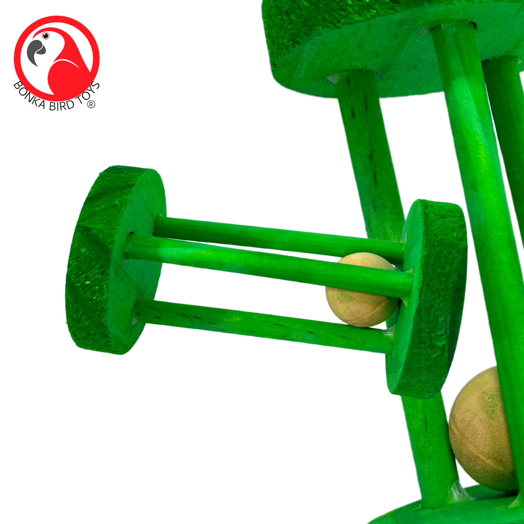 Rompecabezas cilindro de sonajero Bonka Bird Toys pie garra loro jaula juguete - Imagen 13 de 23