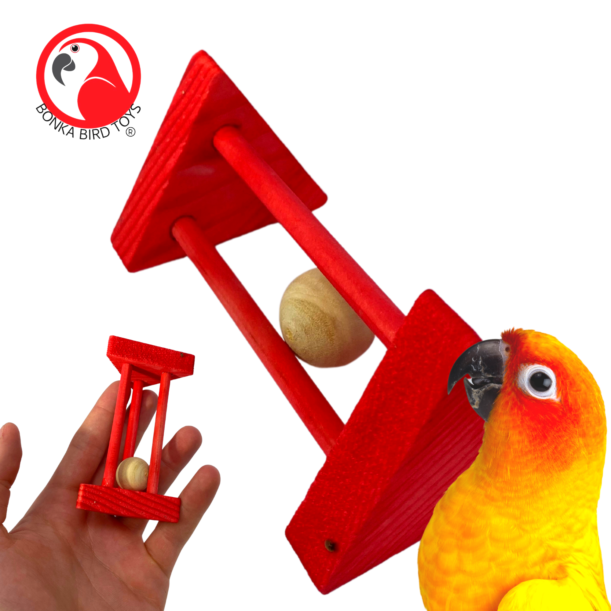 Rompecabezas cilindro de sonajero Bonka Bird Toys pie garra loro jaula juguete - Imagen 18 de 23