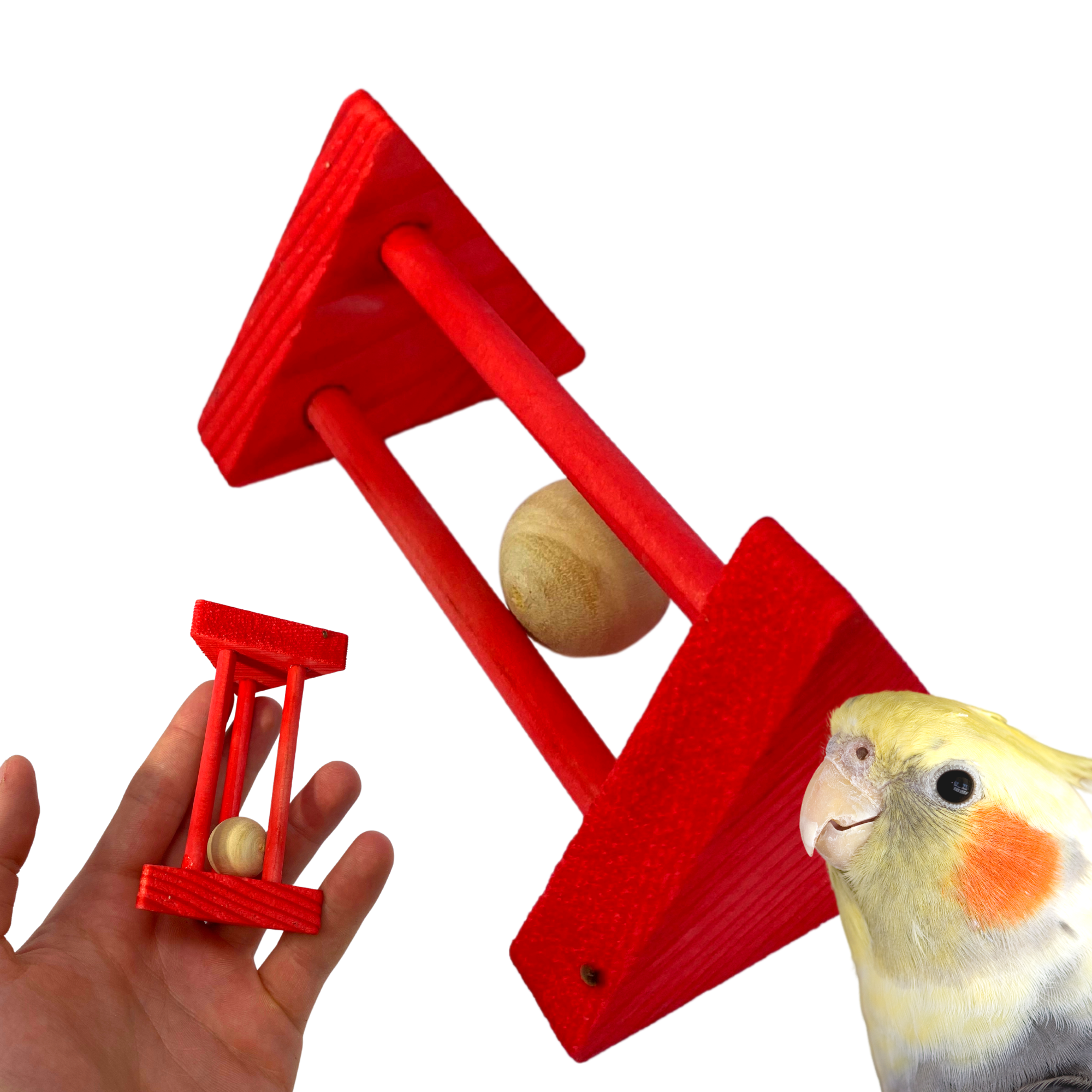 Rompecabezas cilindro de sonajero Bonka Bird Toys pie garra loro jaula juguete - Imagen 23 de 23