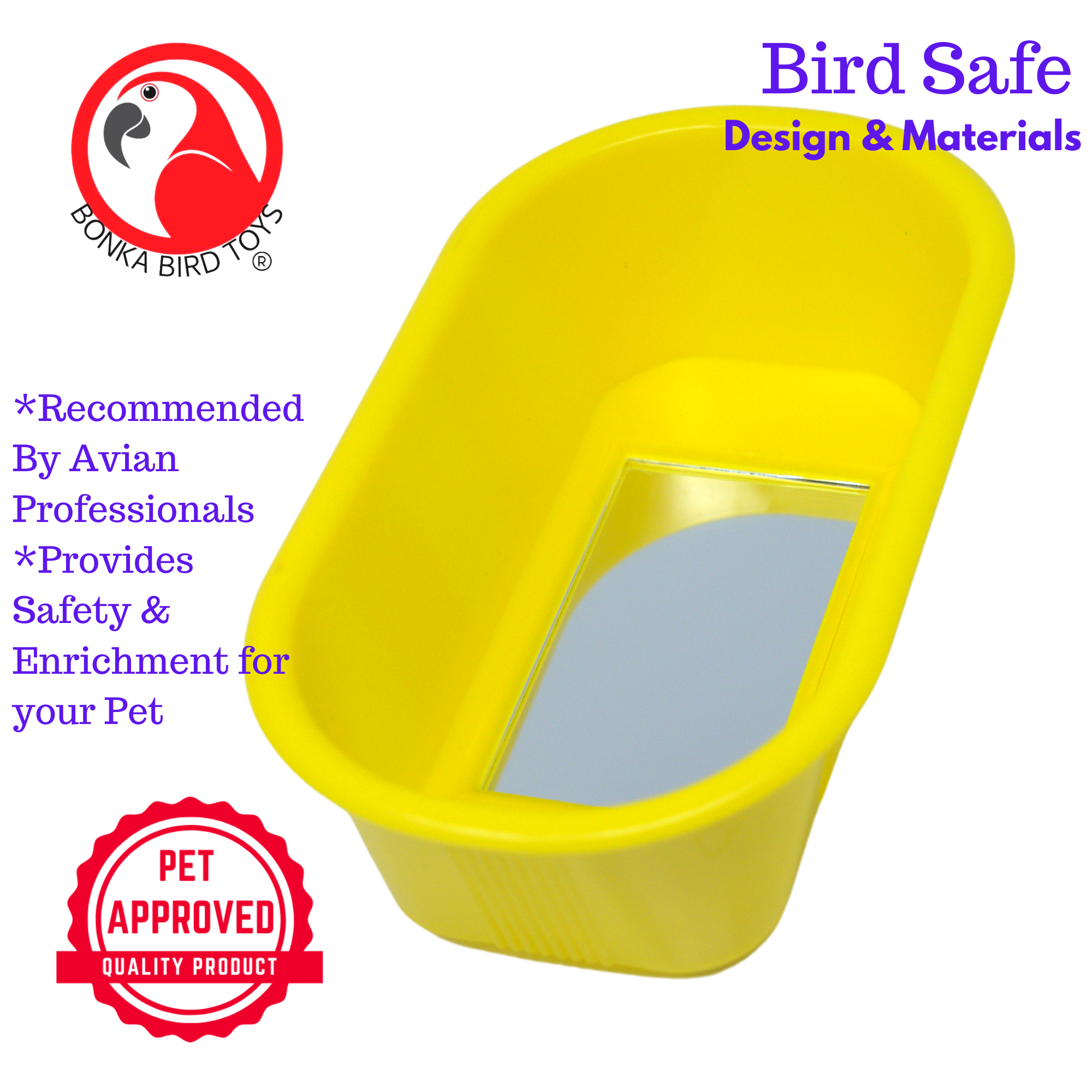 Bonka Bird Toys 1424 Abbeveratoio per acqua in plastica resistente da bagno - Foto 12 di 16