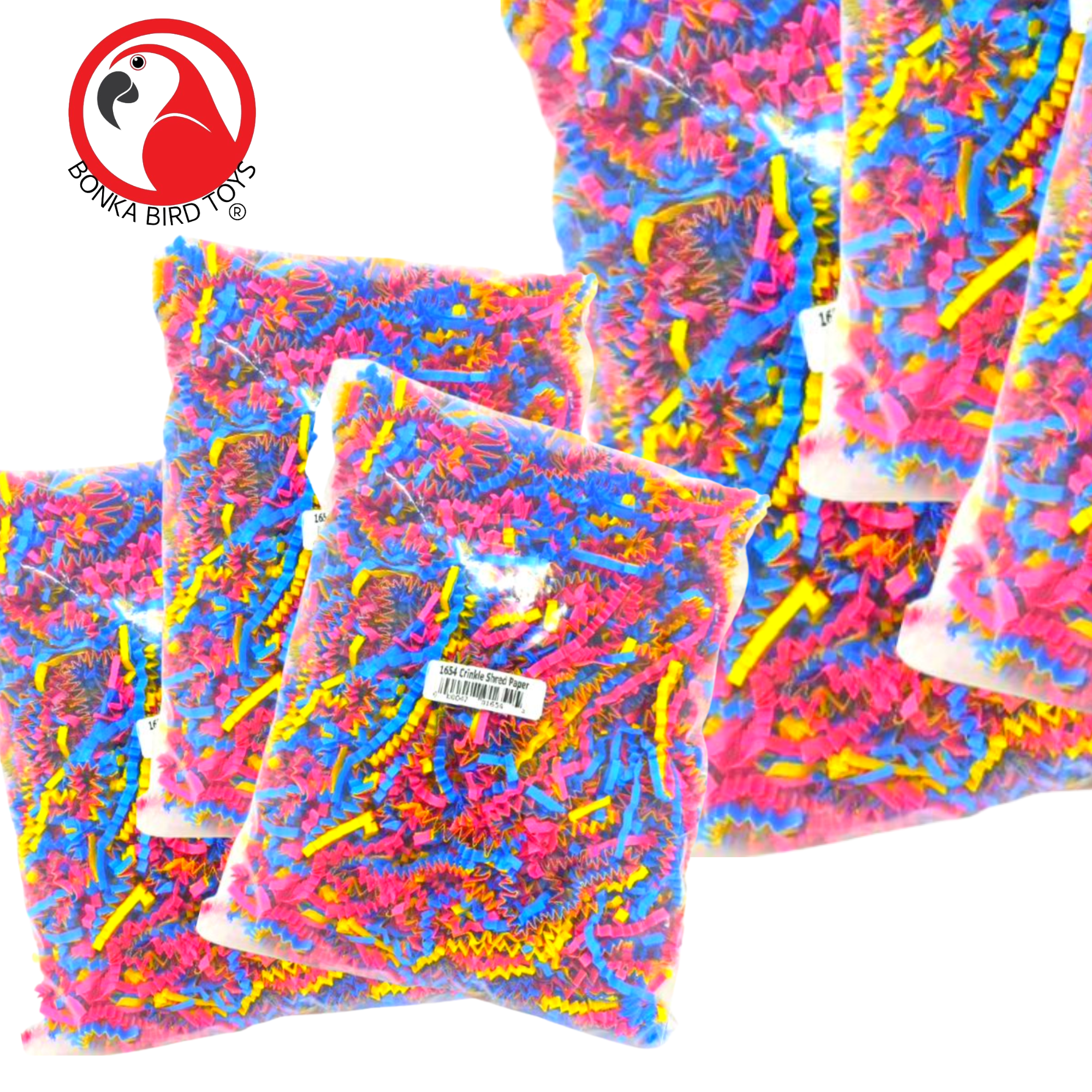 Bonka Bird Toys 1654 Crinkle Shred Paper Nest Party Gift Conure Pionus Quaker - Picture 16 of 21