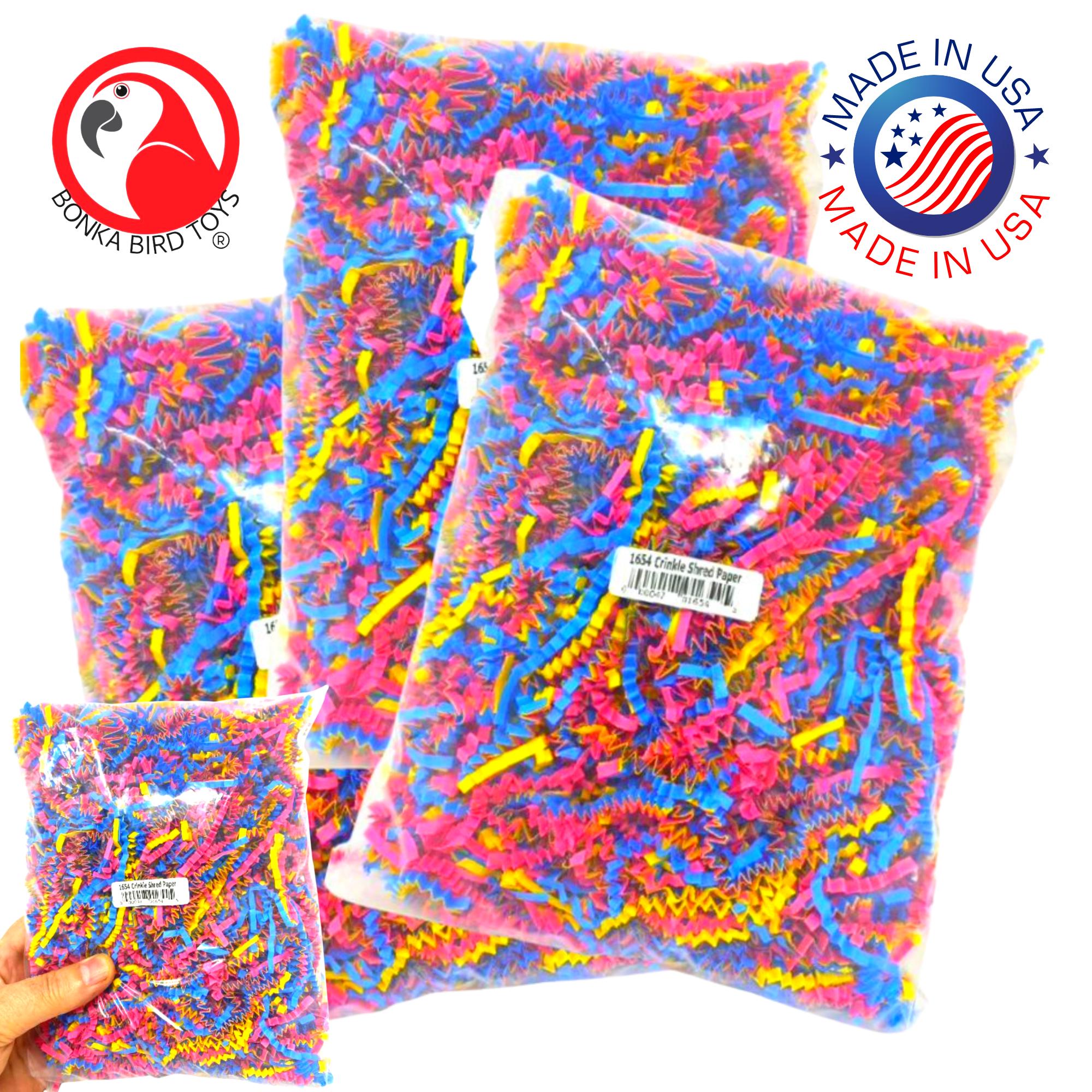 Bonka Bird Toys 1654 Crinkle Shred Paper Nest Party Gift Conure Pionus Quaker - Picture 15 of 21