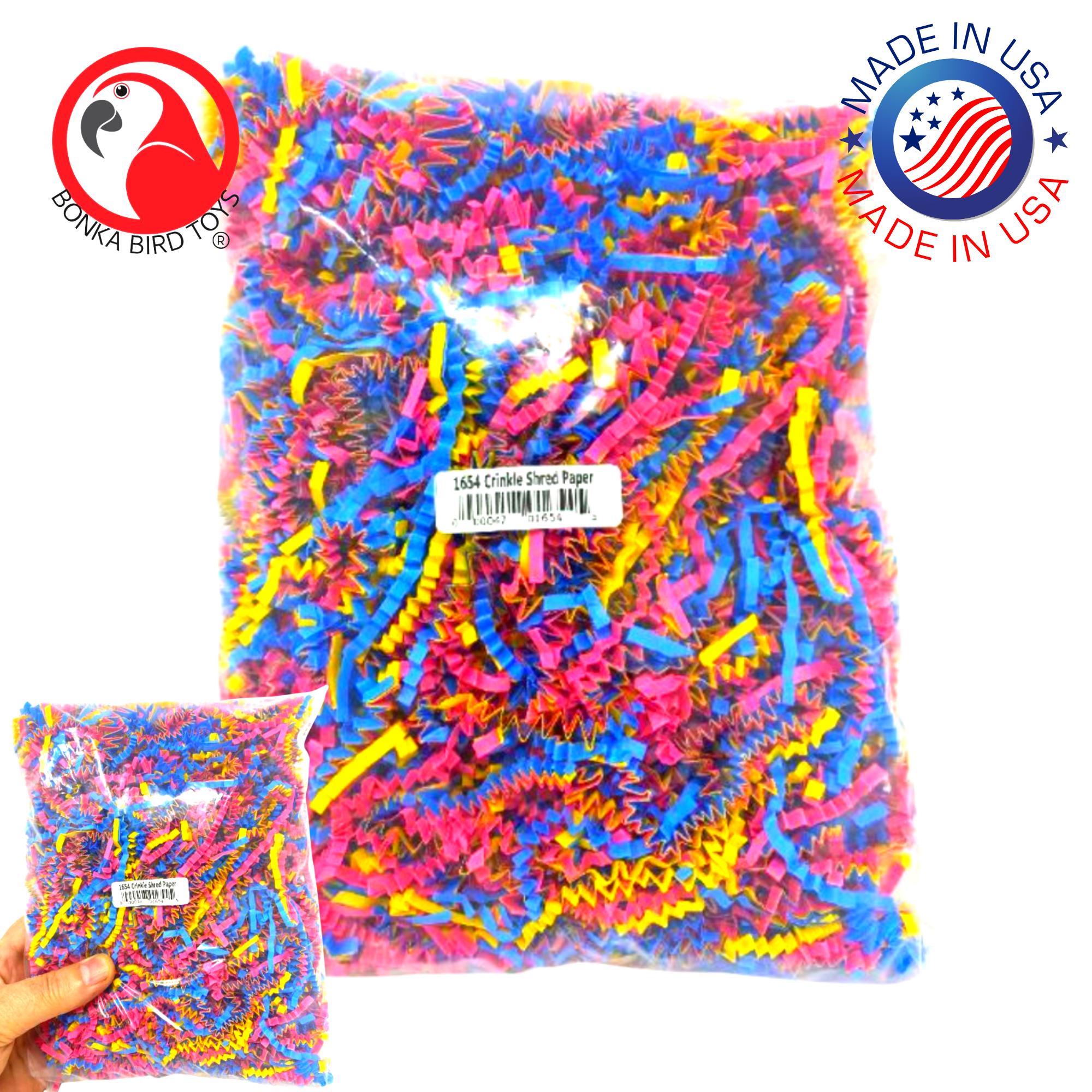 Bonka Bird Toys 1654 Crinkle Shred Paper Nest Party Gift Conure Pionus Quaker - Picture 8 of 21