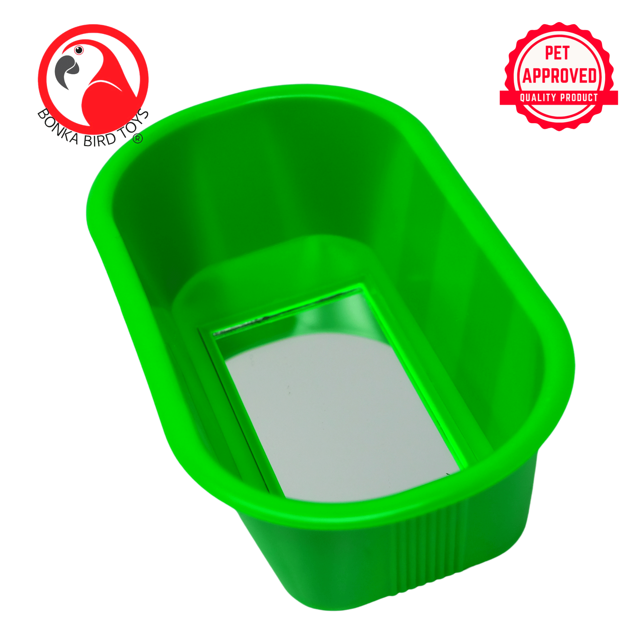 Bonka Bird Toys 1424 Abbeveratoio per acqua in plastica resistente da bagno - Foto 13 di 16