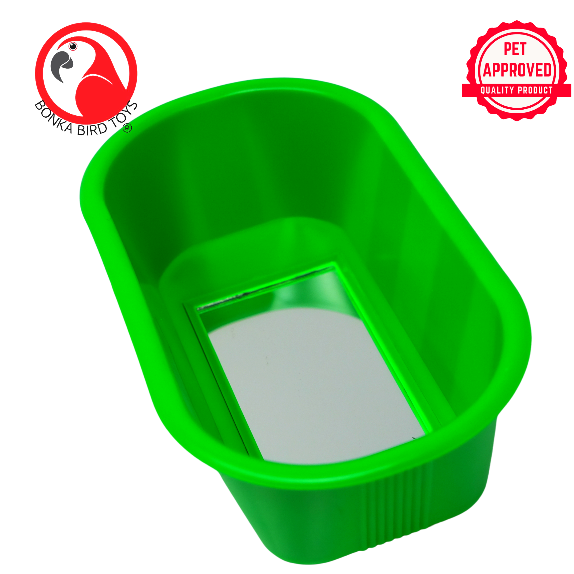 Bonka Bird Toys 1424 Abbeveratoio per acqua in plastica resistente da bagno - Foto 14 di 16