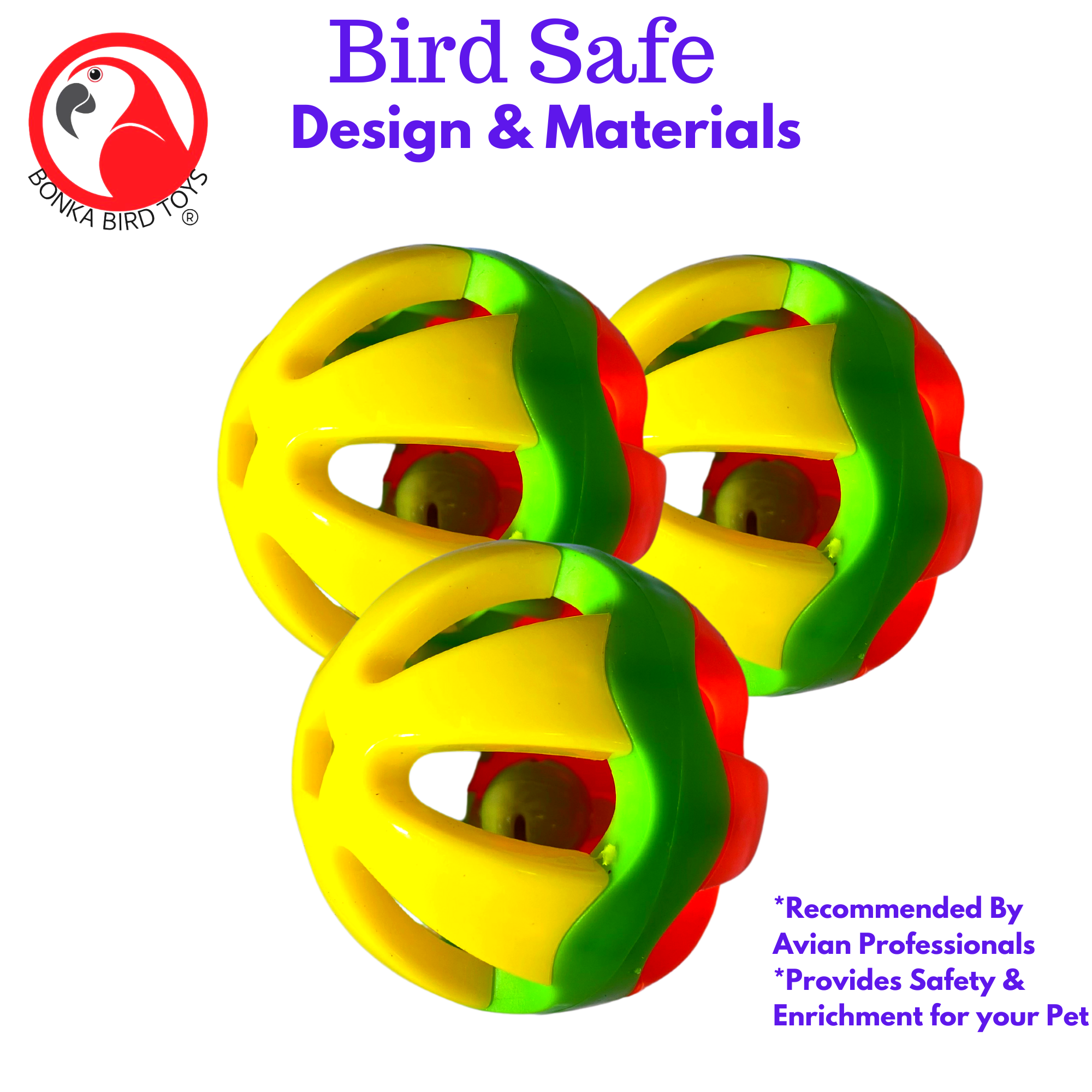 Bonka Bird Toys Palline di Tufo Piede Artigianale Parte Uccellino Giocattoli - Foto 14 di 22