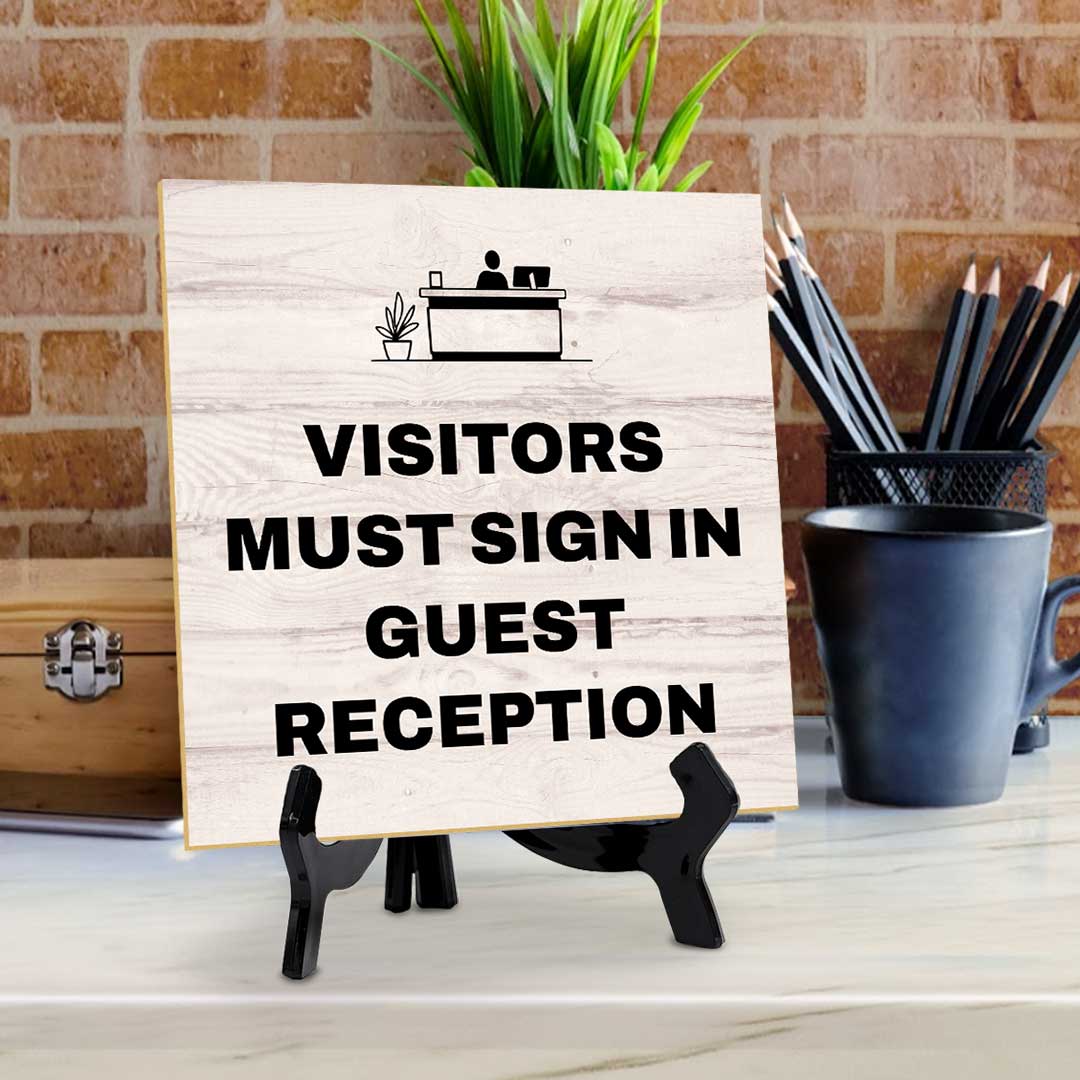 Touch-Free & Do Not Disturb Table Signs 5"x 5" Square Table Sign