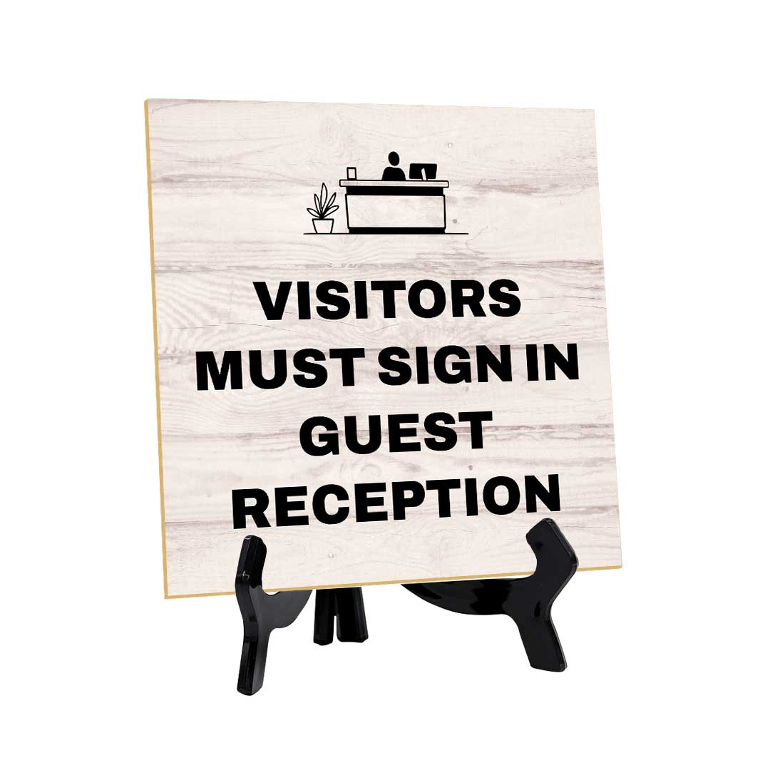 Touch-Free & Do Not Disturb Table Signs 5"x 5" Square Table Sign