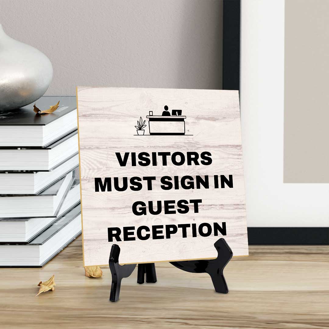 Touch-Free & Do Not Disturb Table Signs 5"x 5" Square Table Sign