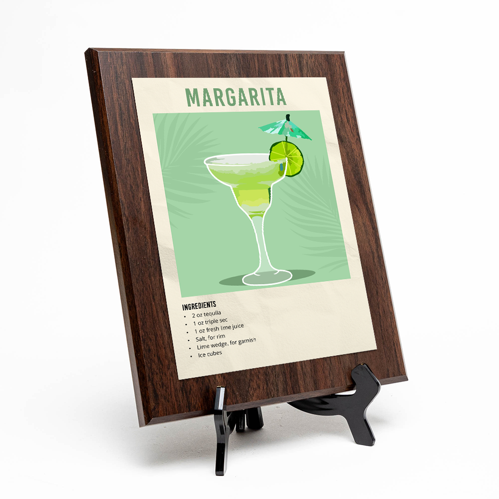 Margarita Decorative Wall Plaque With Easel Acrylic Stand | Home Decor