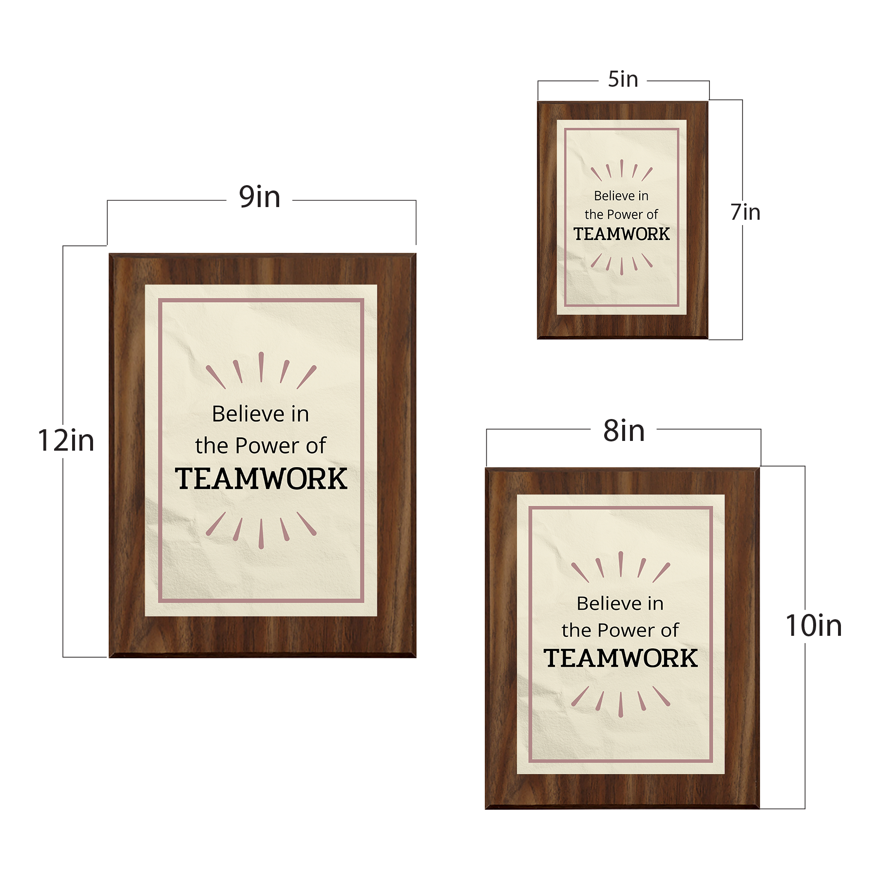 Believe in the Power of Teamwork Decorative Wall Plaque With Easel Acrylic Stand - Picture 28 of 28
