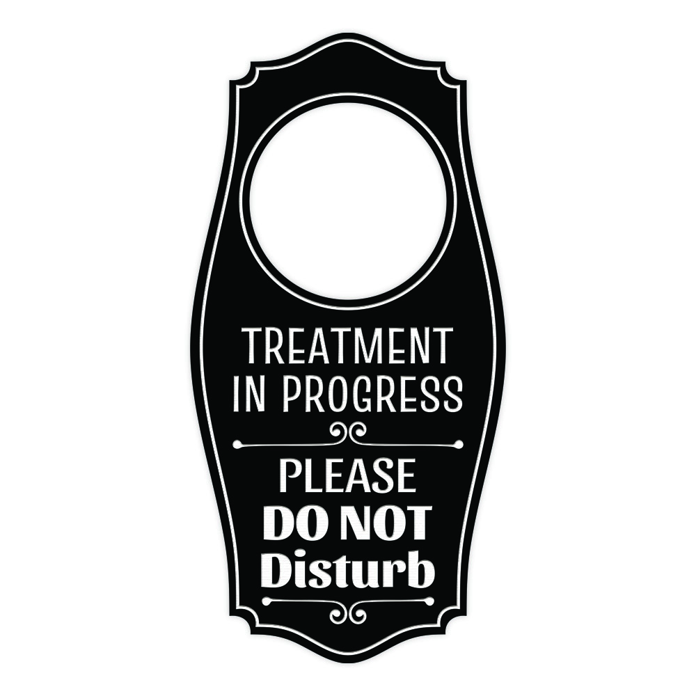 Treatment In Progress Please Do Not Disturb Door Hanger