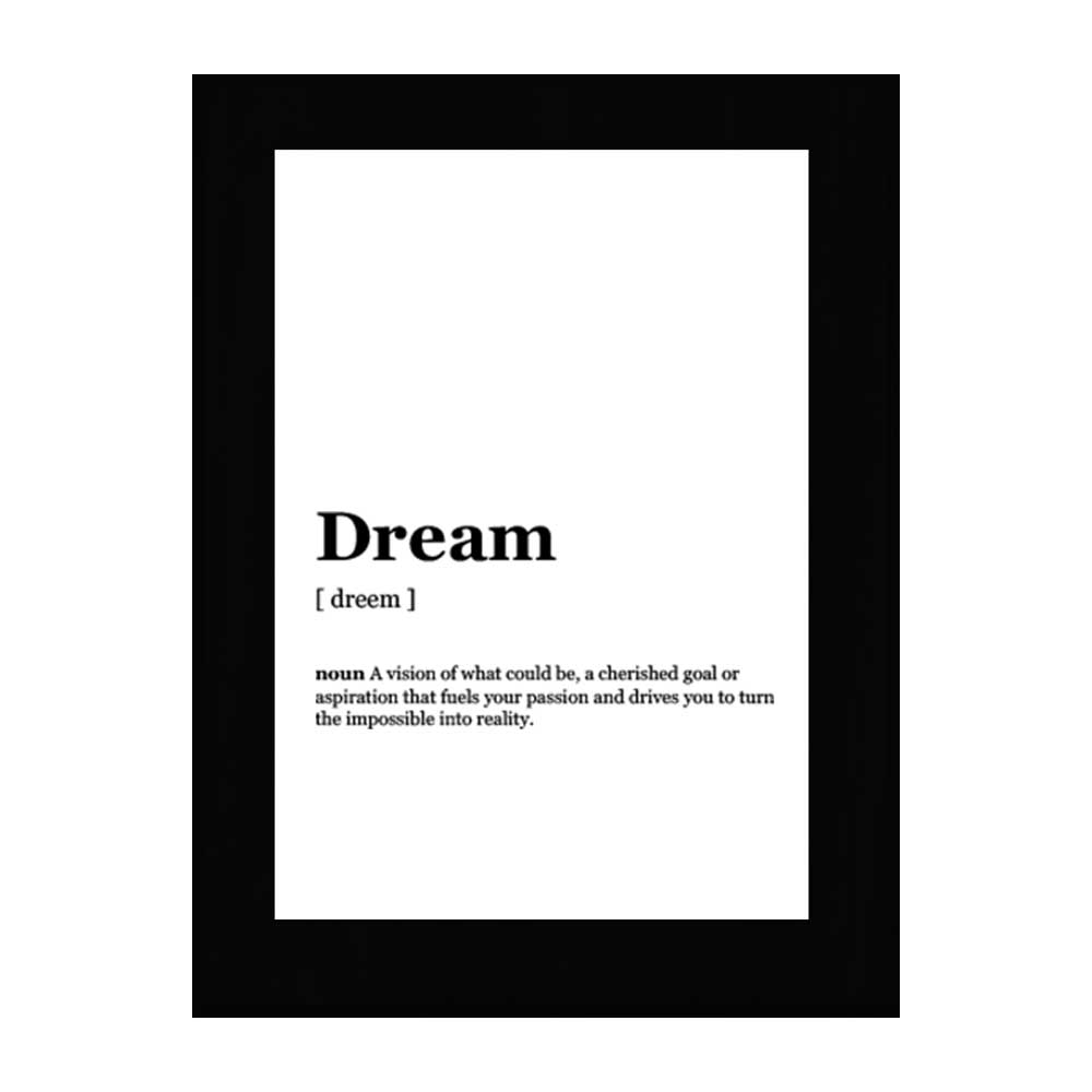 Dream Dictionary Definition Decorative Wall Plaque With Easel Acrylic Stand