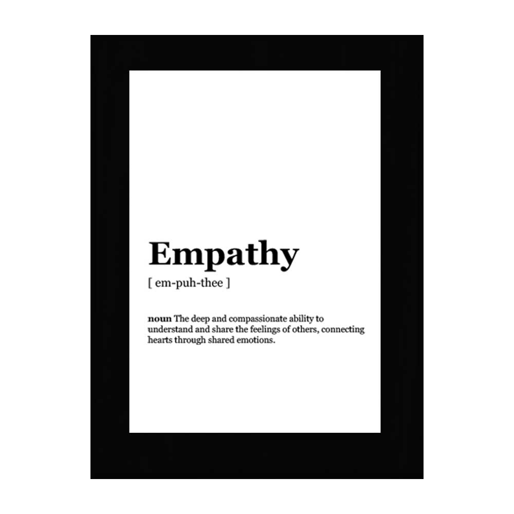 Empathy Dictionary Definition Decorative Wall Plaque With Easel Acrylic Stand