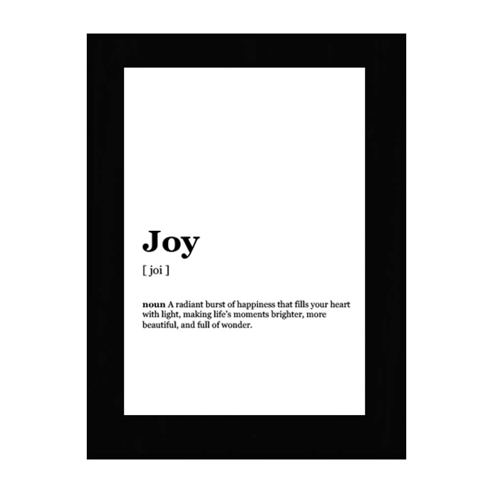 Joy Dictionary Definition Decorative Wall Plaque With Easel Acrylic Stand