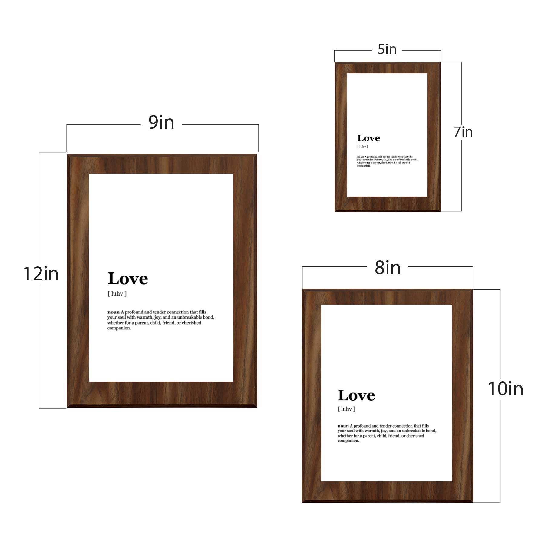 Love Dictionary Definition Decorative Wall Plaque With Easel Acrylic Stand - Picture 21 of 21