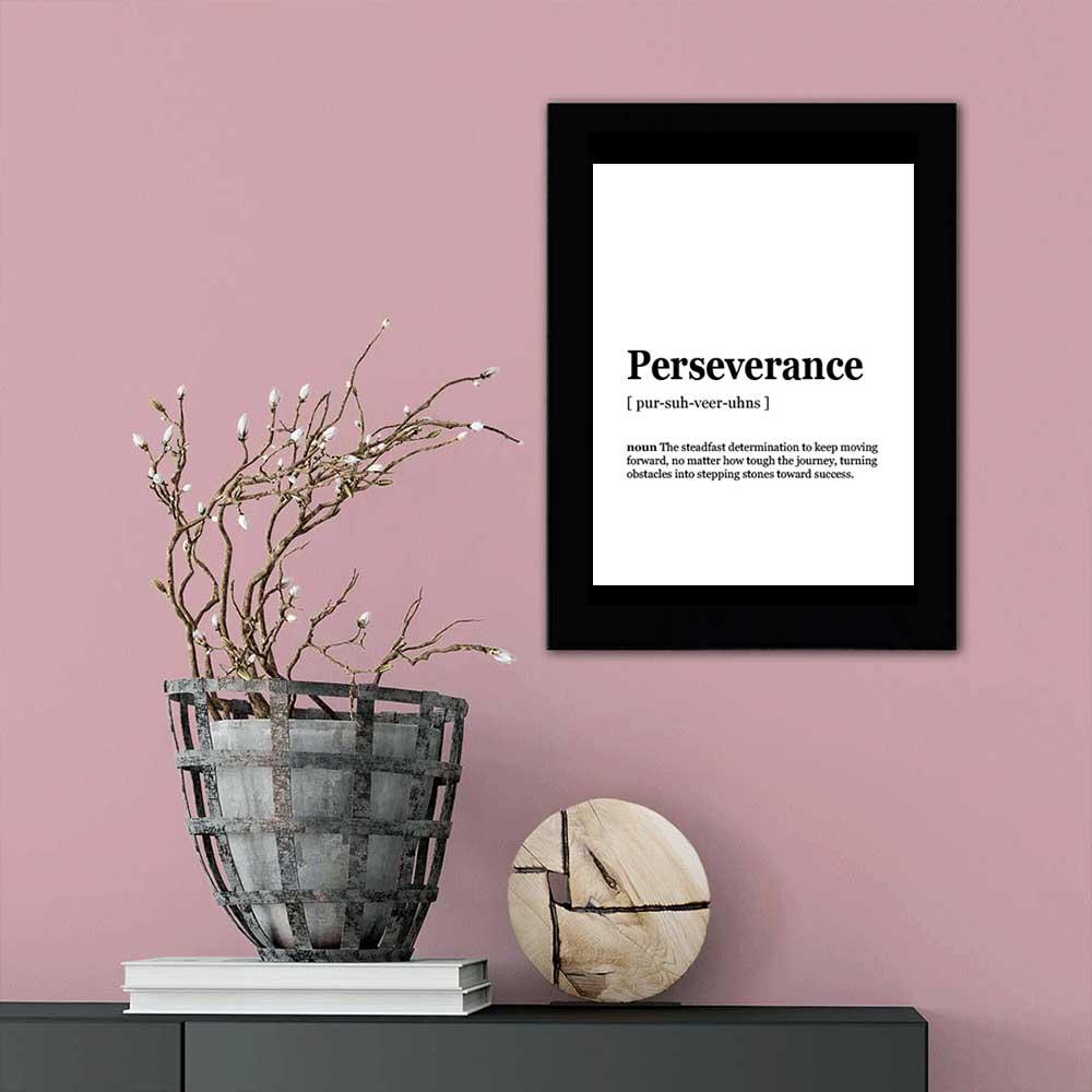 Perseverance Dictionary Definition Decorative Wall Plaque With Easel