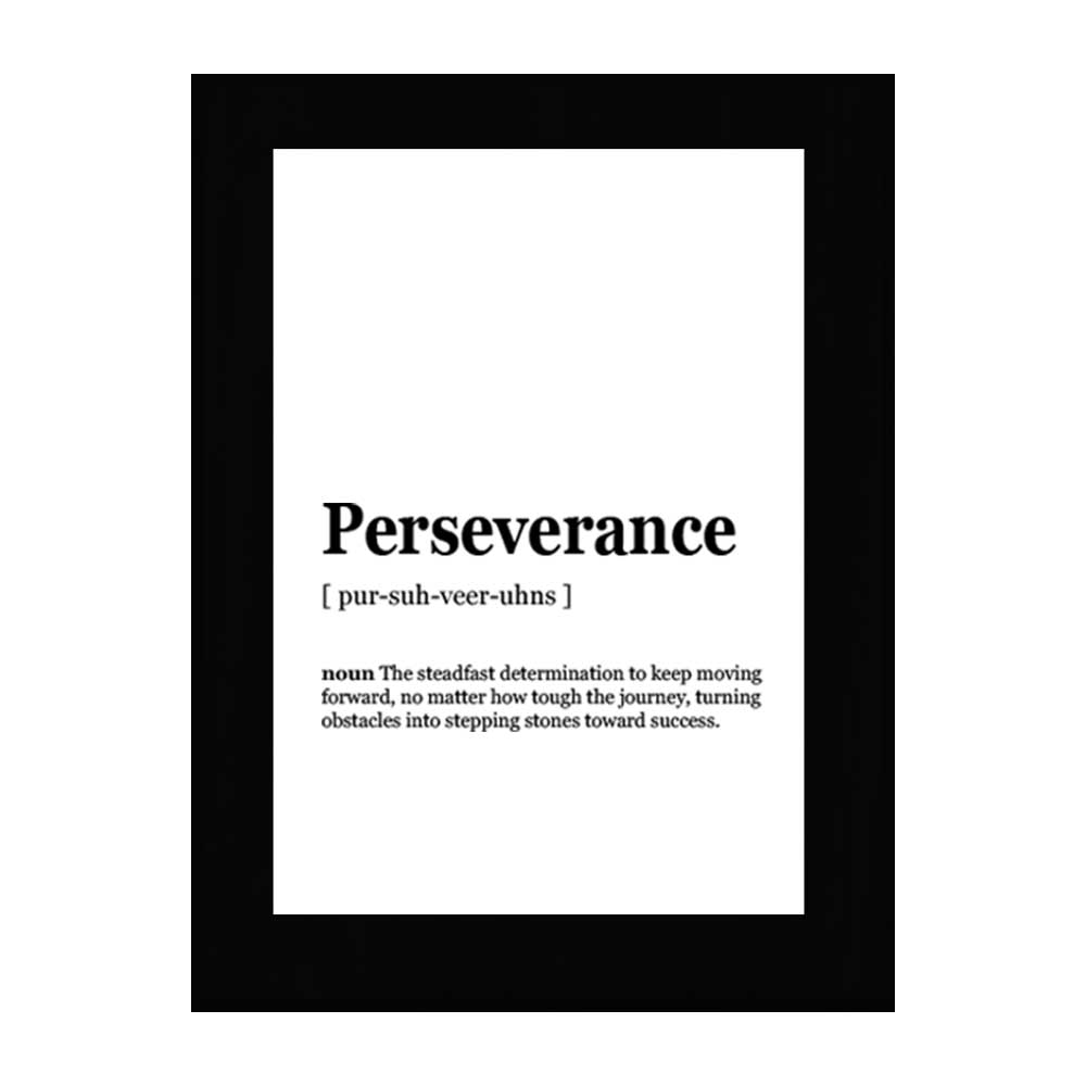 Perseverance Dictionary Definition Decorative Wall Plaque With Easel