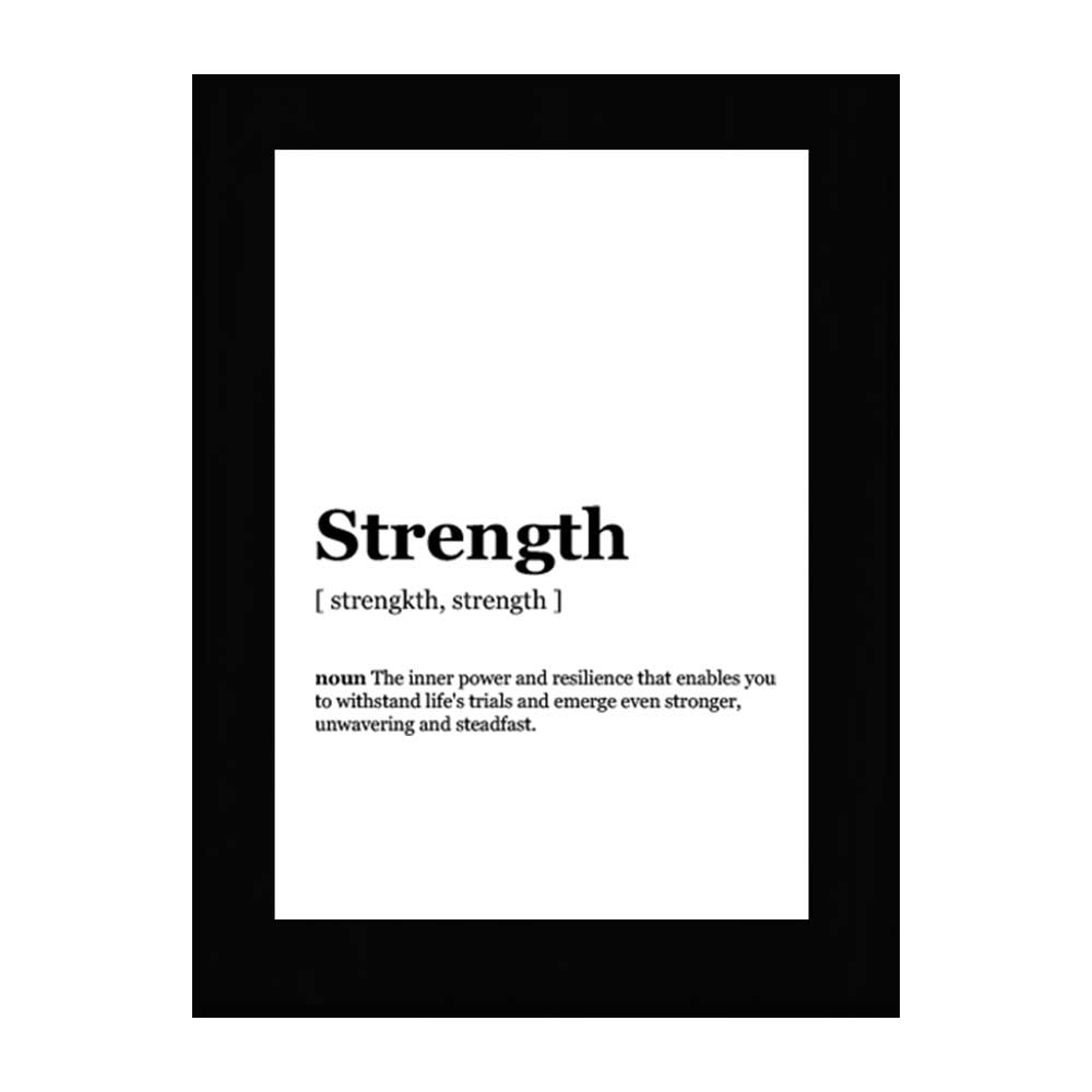 Strength Dictionary Definition Decorative Wall Plaque With Easel Acrylic Stand - Picture 8 of 21