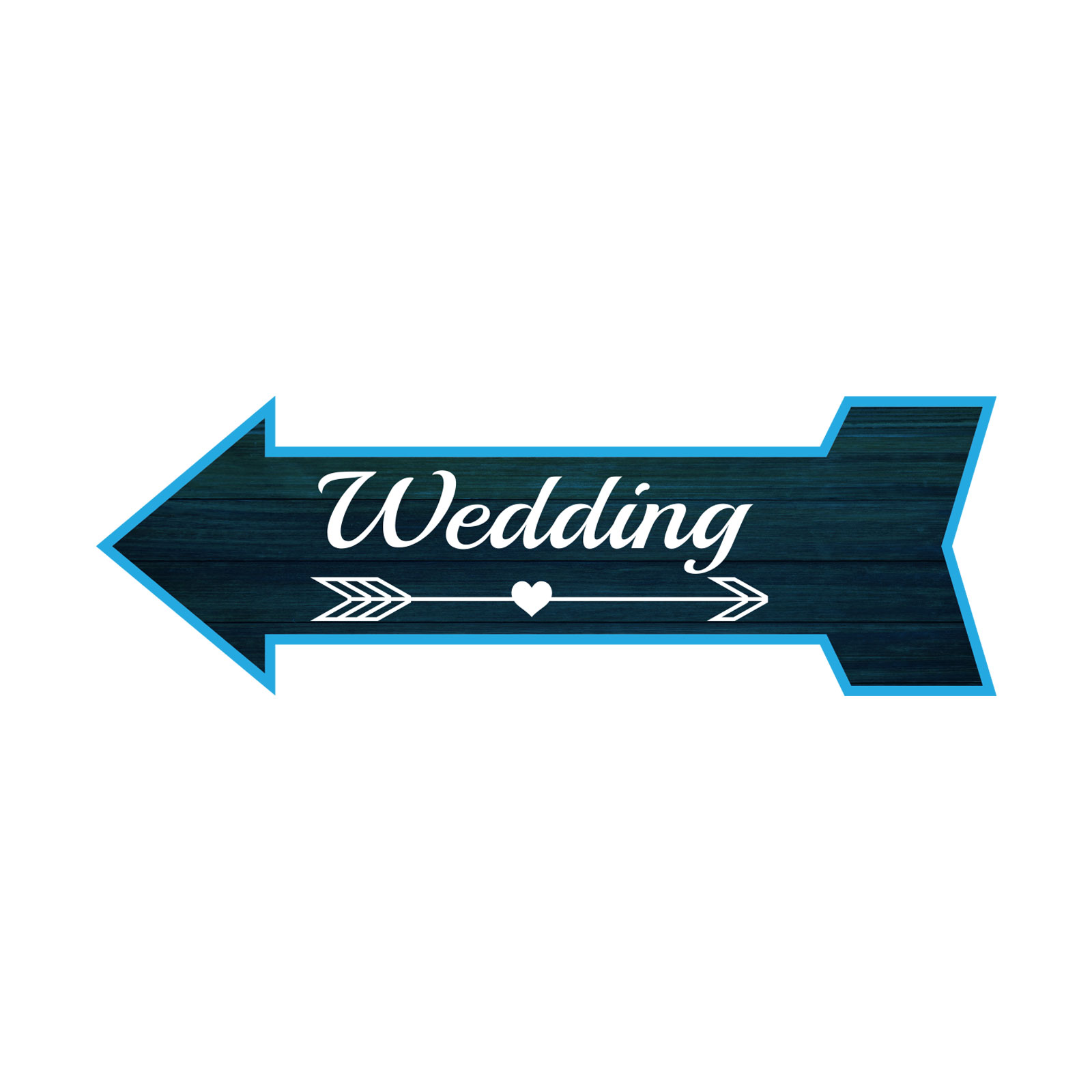 Arrow Shape Wedding 12×4″ Wall or Door Sign | Events & Celebrations Signage