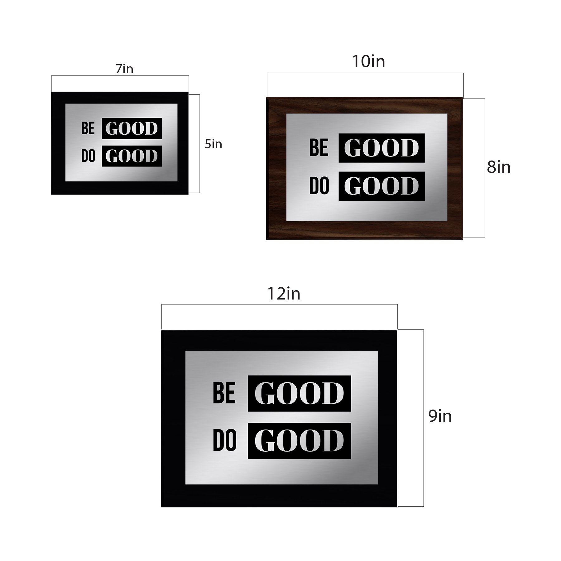 Be Good Do Good Decorative Wall Plaque | Easel Mount Option