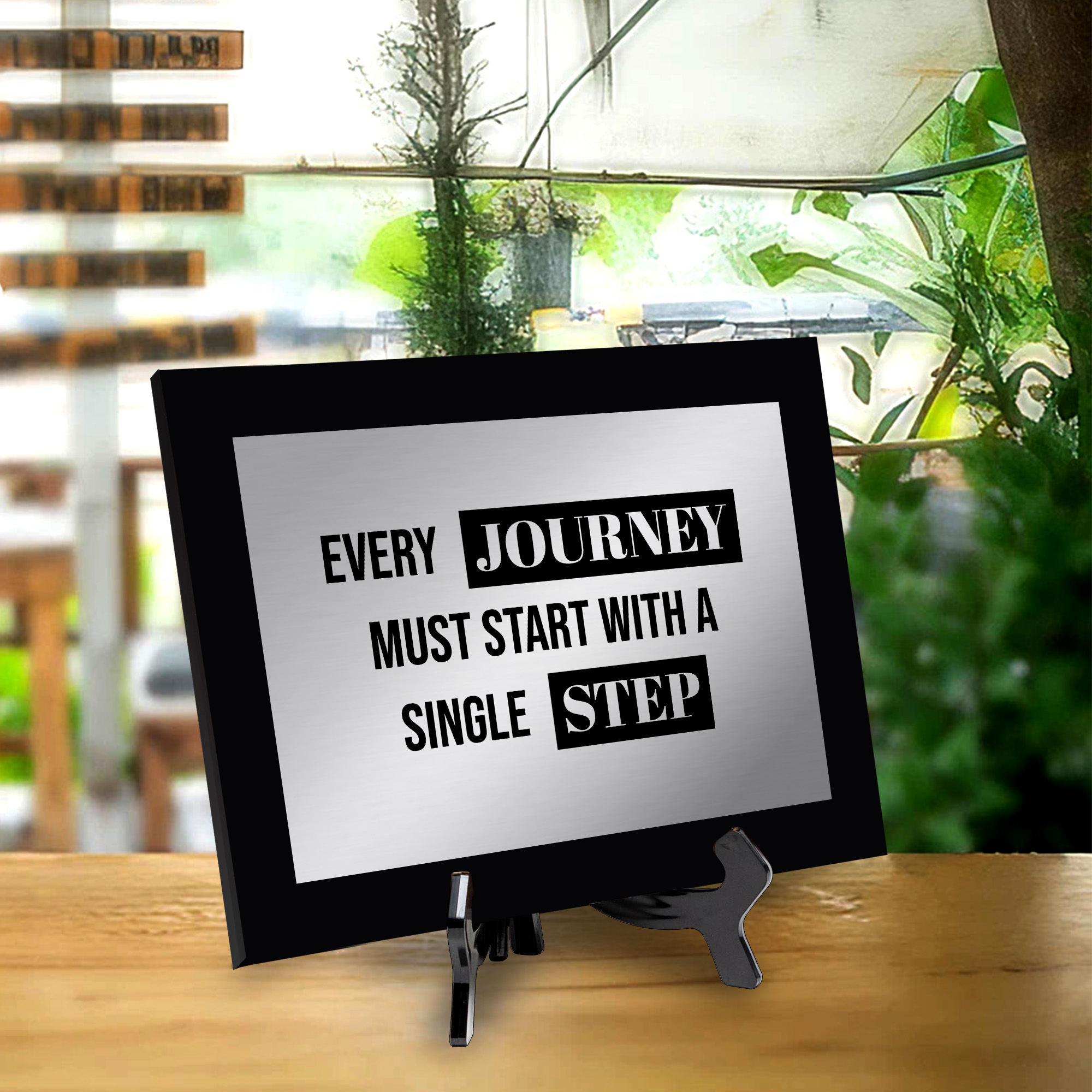 Every Journey Must Start With a Single Step Decorative Wall Plaque