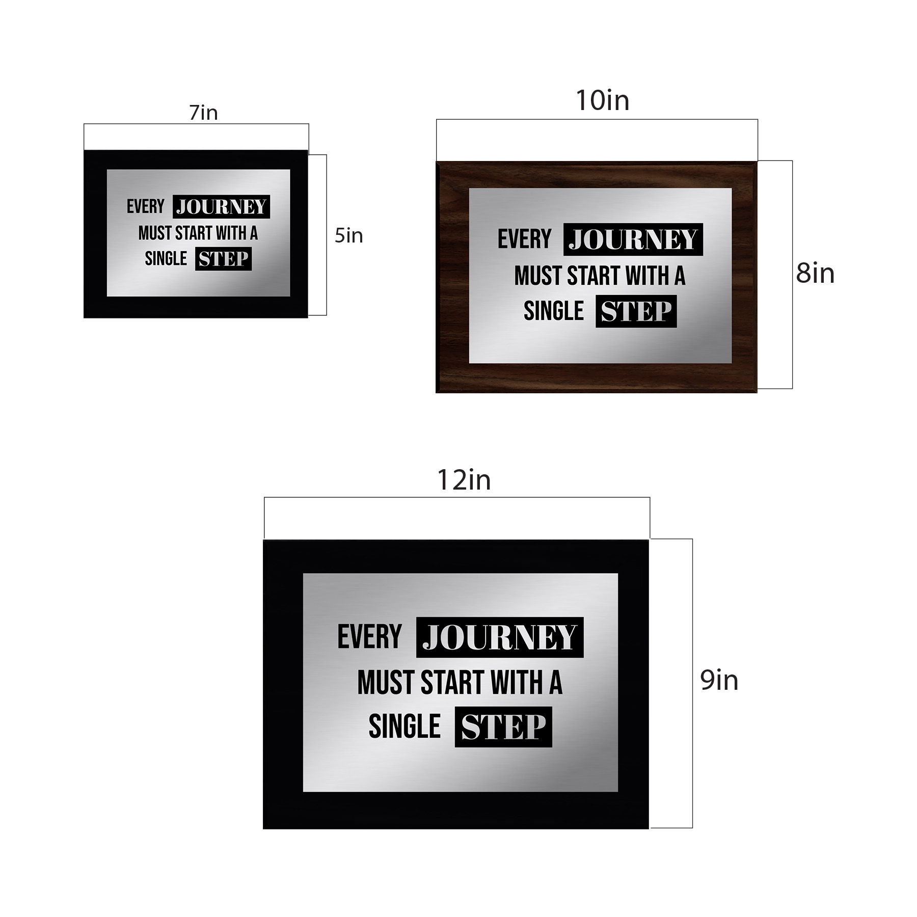 Every Journey Must Start With a Single Step Decorative Wall Plaque