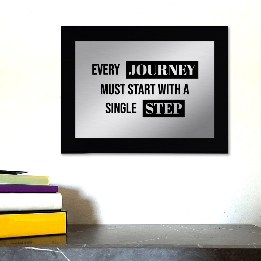 Every Journey Must Start With a Single Step Decorative Wall Plaque