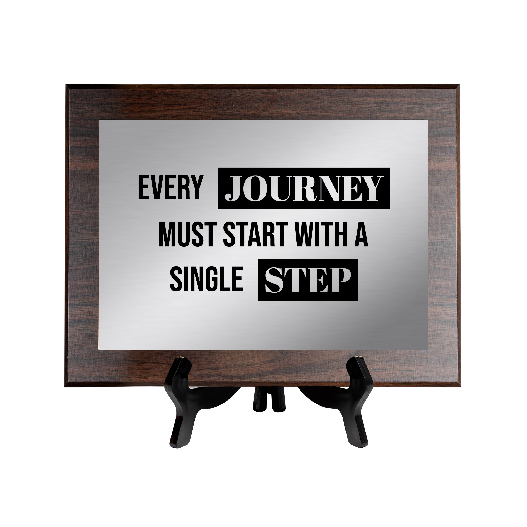 Every Journey Must Start With a Single Step Decorative Wall Plaque