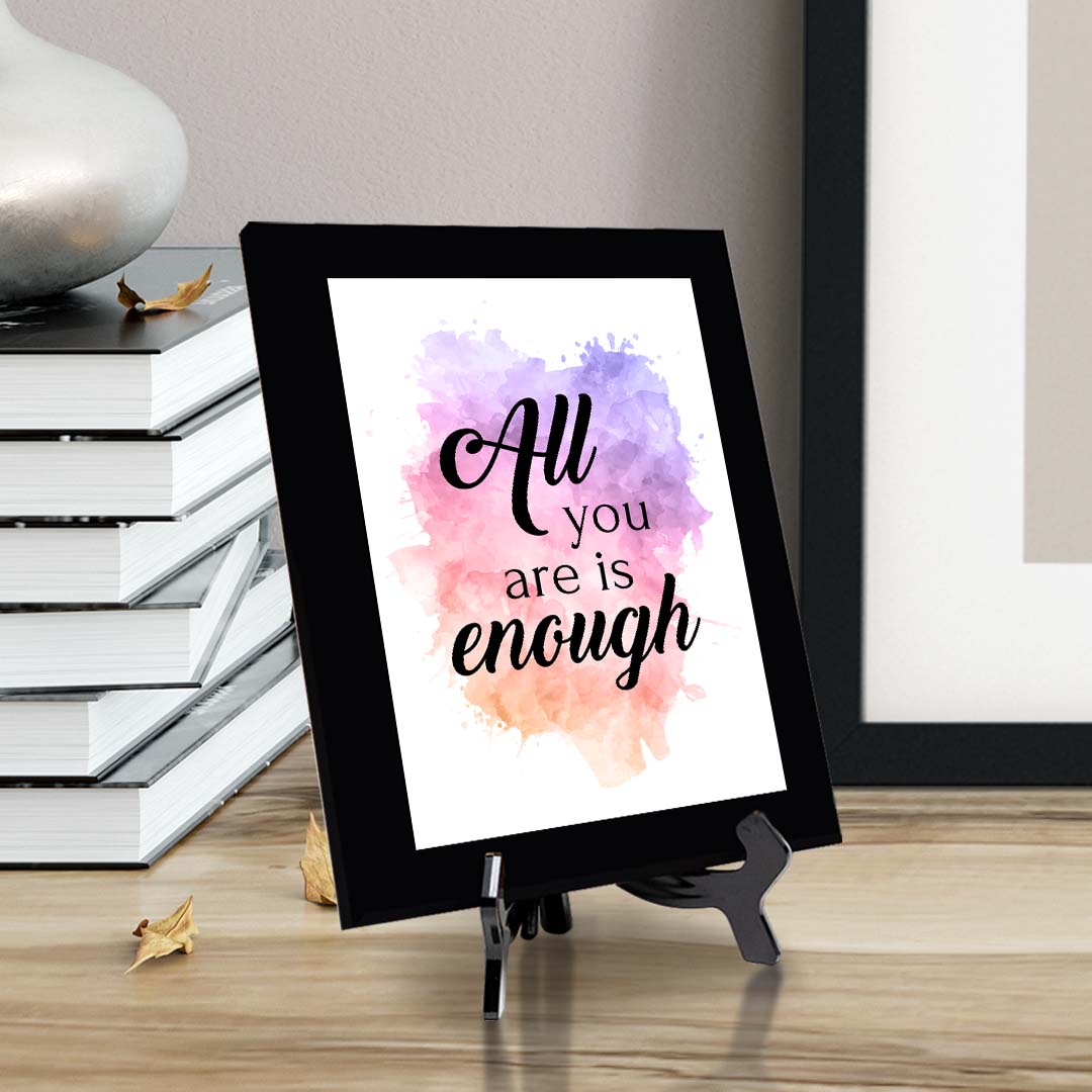 All You Are is Enough Decorative Wall Plaque (Full Color)