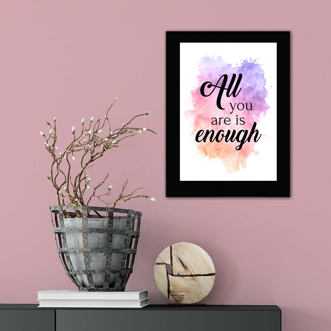 All You Are is Enough Decorative Wall Plaque (Full Color)