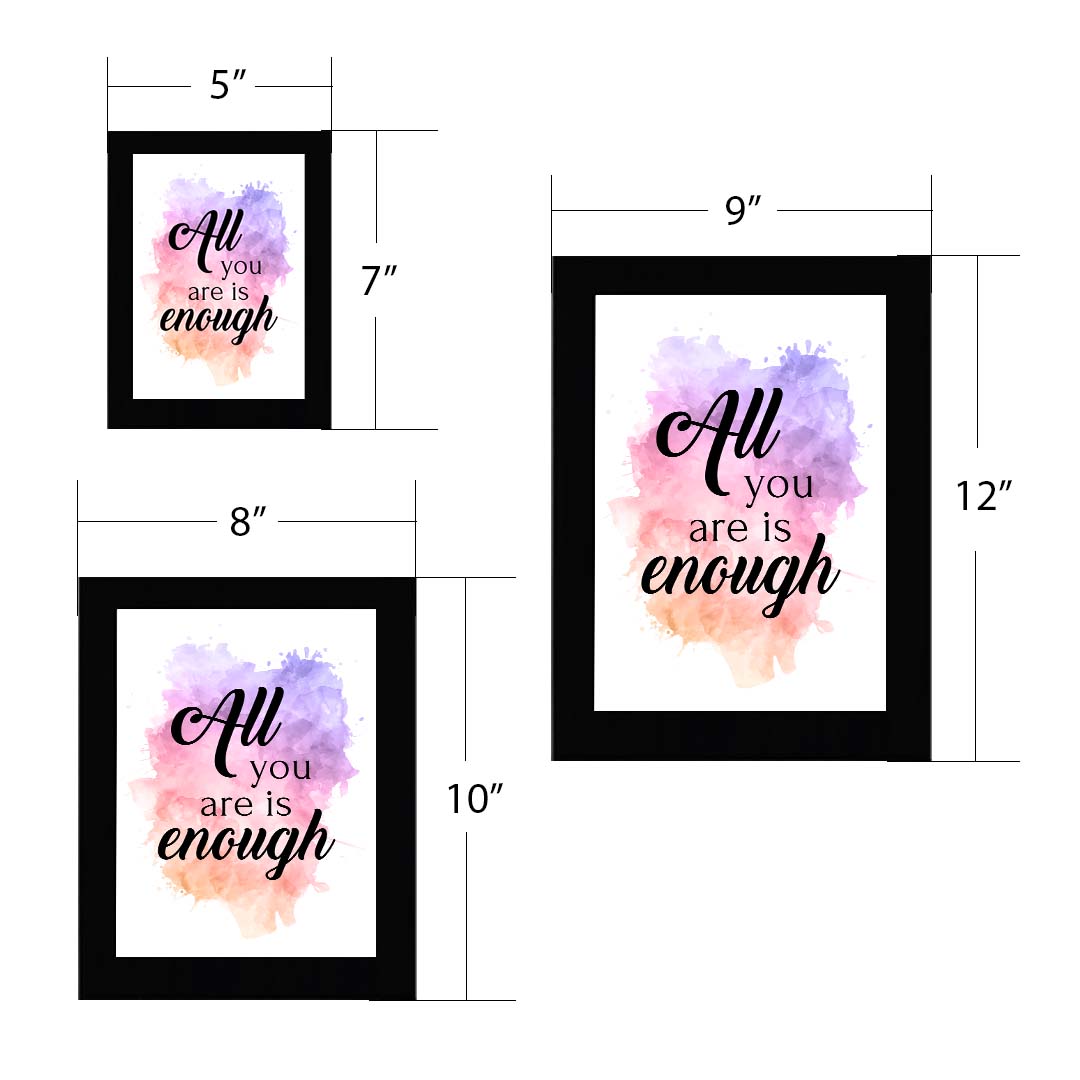 All You Are is Enough Decorative Wall Plaque (Full Color)