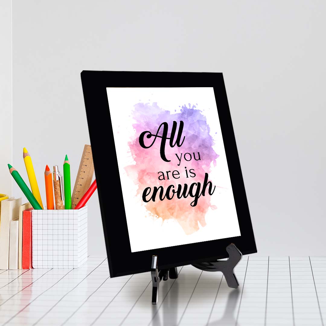 All You Are is Enough Decorative Wall Plaque (Full Color)