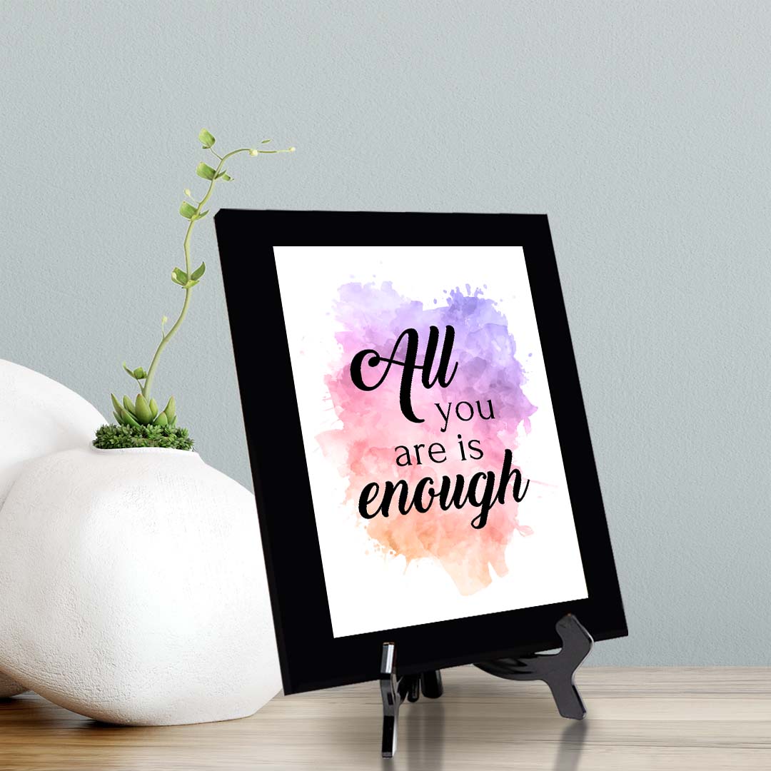 All You Are is Enough Decorative Wall Plaque (Full Color)