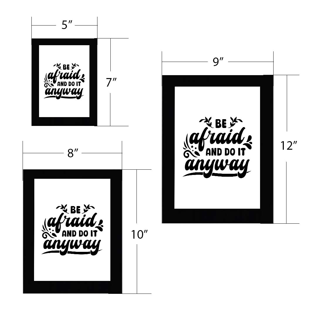 Be Afraid and Do It Anyway Decorative Wall Plaque (Full Color)