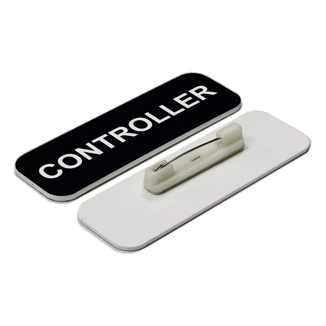 Controller 1 x 3" Name Tag, (3 Pack)