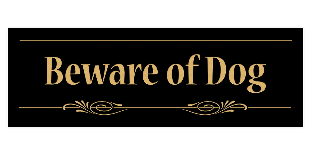 Decorative Beware of Dog Sign - Picture 3 of 16