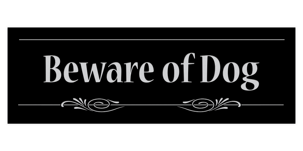 Decorative Beware of Dog Sign - Picture 4 of 16