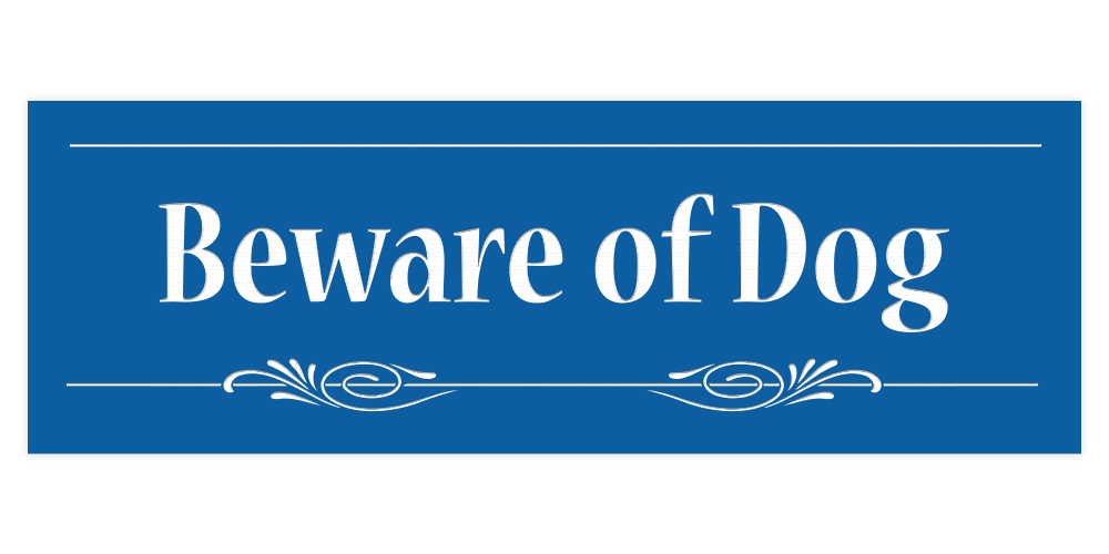 Decorative Beware of Dog Sign - Picture 5 of 16