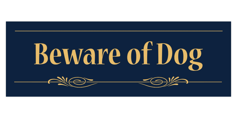 Decorative Beware of Dog Sign - Picture 6 of 16